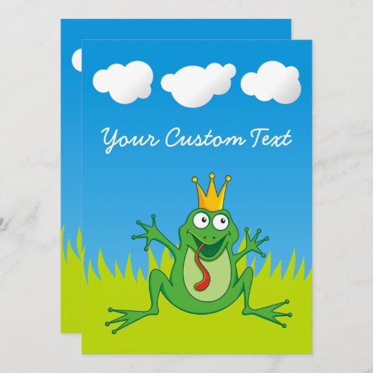 Prins kikker 5,5 x 7,5 inch (Voorkant / Achterkant)