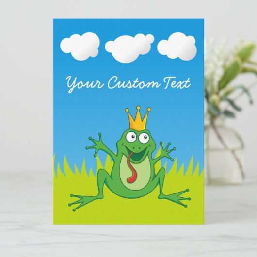 Prins kikker 5,5 x 7,5 inch (Staand voorkant)