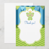 Prins kikker Dank u wel blanco Bedankkaart (Voorkant / Achterkant)