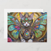 Prins Kitty Kat van de Vlinder Vleugel Brigade Briefkaart (Voorkant / Achterkant)