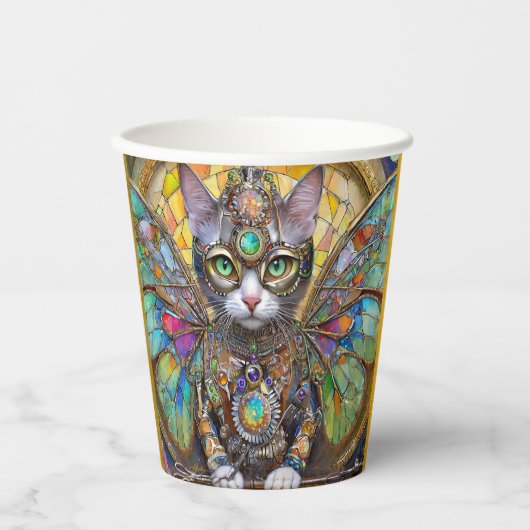 Prins Kitty Kat van de Vlinder Vleugel Brigade Papieren Bekers (Voorkant)