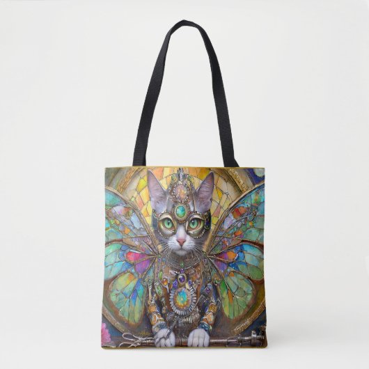 Prins Kitty Kat van de Vlinder Vleugel Brigade Tote Bag (Voorkant)