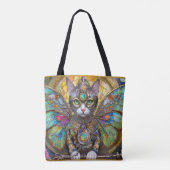Prins Kitty Kat van de Vlinder Vleugel Brigade Tote Bag (Achterkant)