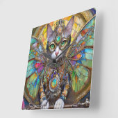 Prins Kitty Kat van de Vlinder Vleugel Brigade Vierkante Klok (Hoek)