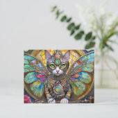 Prins Kitty Kat van de Vlindervleugel Brigade Briefkaart (Staand voorkant)