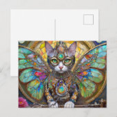 Prins Kitty Kat van de Vlindervleugel Brigade Briefkaart (Voorkant / Achterkant)