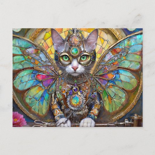 Prins Kitty Kat van de Vlindervleugel Brigade Briefkaart (Voorkant)