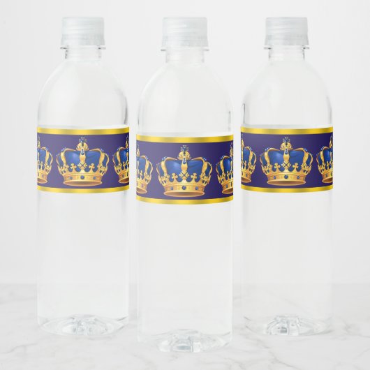Prins Koning Kroon Waterfles Labels Waterfles Etiket (Flessen)