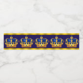 Prins Koning Kroon Waterfles Labels Waterfles Etiket (Enkel label)