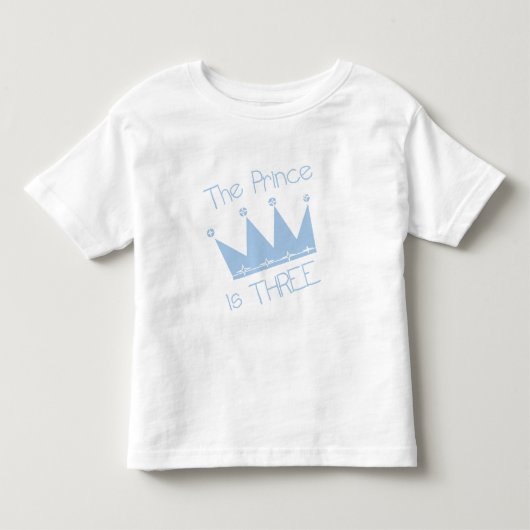 Prins Kroon 3e Verjaardag Tshirts en geschenken (Voorkant)