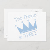 Prins Kroon 3e Verjaardag Tshirts en geschenken Briefkaart (Voorkant / Achterkant)