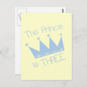Prins Kroon 3e Verjaardag Tshirts en geschenken Briefkaart (Voorkant / Achterkant)
