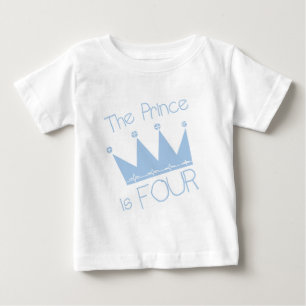 Prins Kroon 4e Verjaardag Tshirts en geschenken