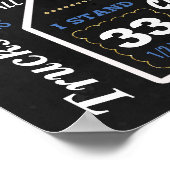 Prins kroonbord, tweede verjaardag, bord poster (Hoek)