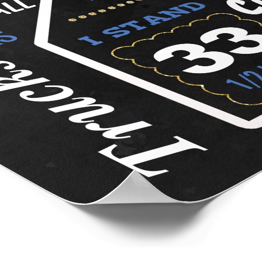 Prins kroonbord, tweede verjaardag, bord poster (Hoek)