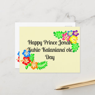 Prins Kūhiō Dag (Hawaï) Briefkaart