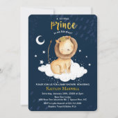 Prins Leeuw Baby Shower Uitnodiging (Voorkant)