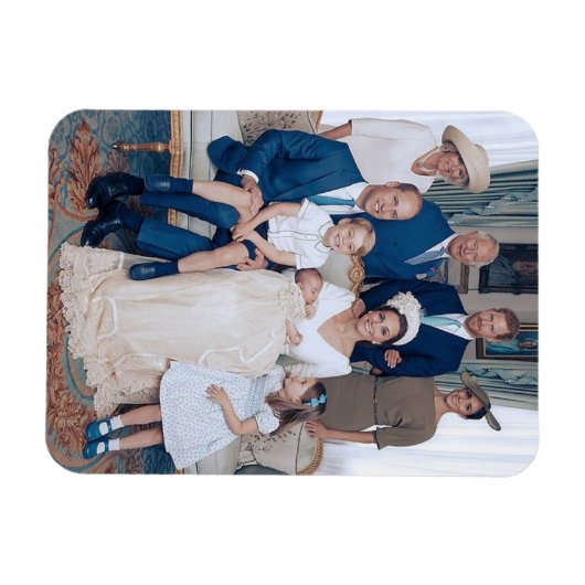 Prins Louis christening, juli 2018 gestileerd Magneet (Horizontaal)