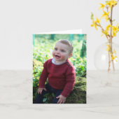 Prins Louis viert 1e verjaardag Kaart (Gele Bloem)