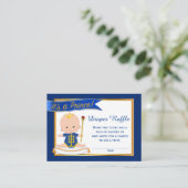 Prins Luier Raffle Tickets Informatiekaartje (Staand voorkant)