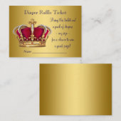 Prins Luier Raffle Tickets Informatiekaartje (Voorkant / Achterkant)