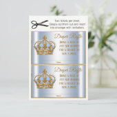 Prins Luier Raffle Tickets Kaart (Staand voorkant)