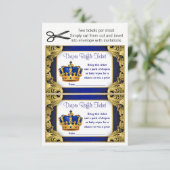 Prins Luier Raffle Tickets Kaart (Staand voorkant)