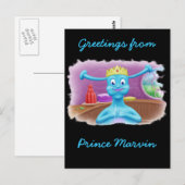 Prins Marvin op Brita's winkel Briefkaart (Voorkant / Achterkant)