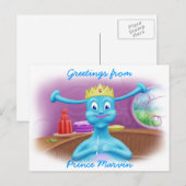 Prins Marvin op Brita's winkel Briefkaart (Voorkant / Achterkant)