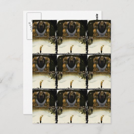 Prins met de Troll King Briefkaart (Voorkant / Achterkant)