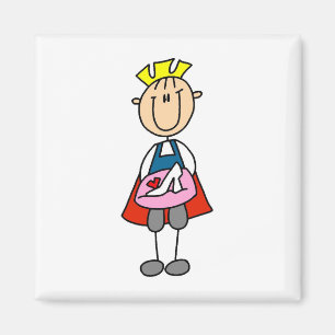 Prins Met Glas Slipper T-shirts en Geschenken Magneet