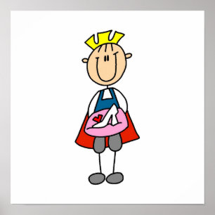 Prins met glijper poster