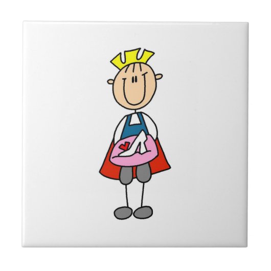 Prins met glijper tegeltje (Voorkant)