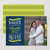 Prins met kerstfotokaart voor de vrede feestdagenkaart (Voorkant / Achterkant)