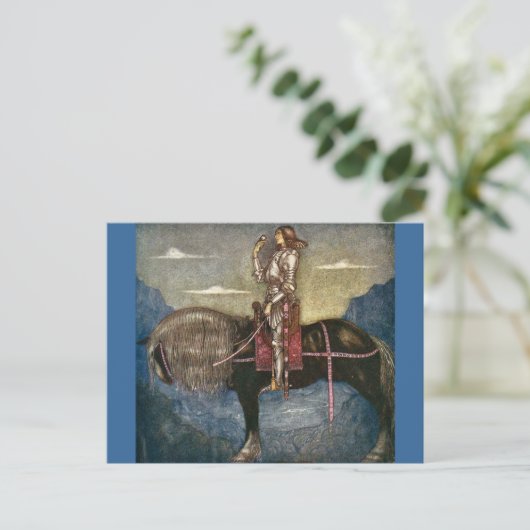 Prins met vogel briefkaart (Staand voorkant)