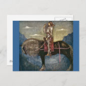 Prins met vogel briefkaart (Voorkant / Achterkant)