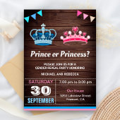 Prins of Prinses Gender Reveal Party Kaart