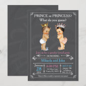 Prins of Prinses geslachtsopenbaring - Kaukasisch Kaart (Voorkant / Achterkant)