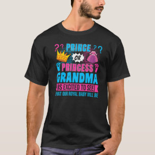 Prins of prinses Grandma Baby Gender Reopenbaart d T-shirt