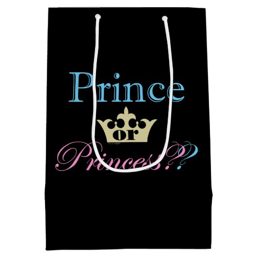 Prins of prinses? medium cadeauzakje (Achterkant)