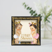 Prins of prinses onthult Fancy Baby shower Kaart (Staand voorkant)