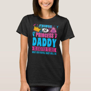 Prins of prinses Papa Baby Gender Reopenbaarheidsp T-shirt
