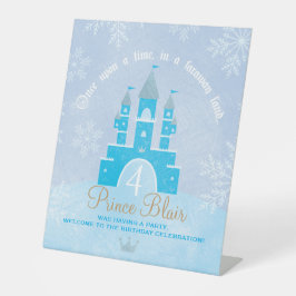 Prins OF Prinses Party Welkomstbord Reclamebord Met Voetstuk