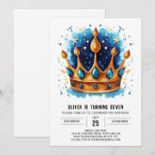 Prins Online Verjaardag Kroon Kaart (Voorkant / Achterkant)