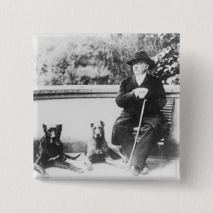 Prins Otto van Bismarck-Schoenhausen Vierkante Button 5,1 Cm