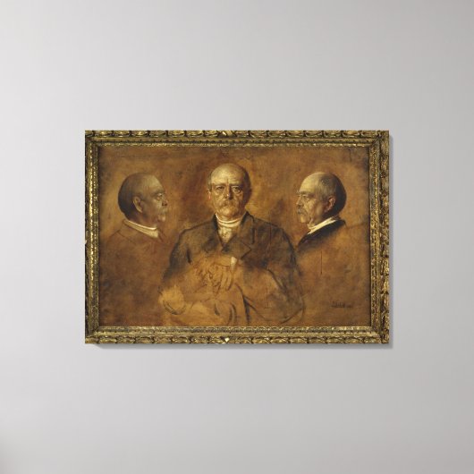 Prins Otto von Bismarck, 1884 Canvas Afdruk (Voorkant)
