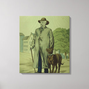 Prins Otto von Bismarck in Friedrichsruh Canvas Afdruk