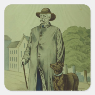 Prins Otto von Bismarck in Friedrichsruh Vierkante Sticker