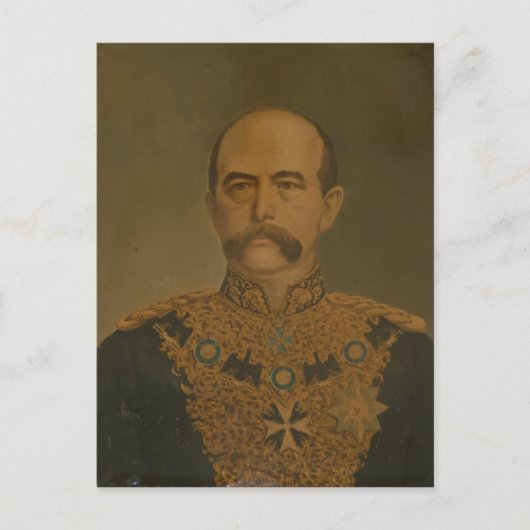 Prins Otto von Bismarck in het uniform van Diploma Briefkaart (Voorkant)