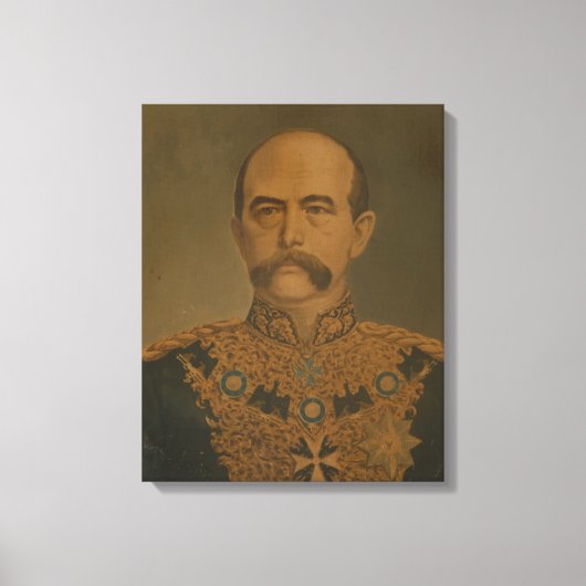 Prins Otto von Bismarck in het uniform van Diploma Canvas Afdruk (Voorkant)